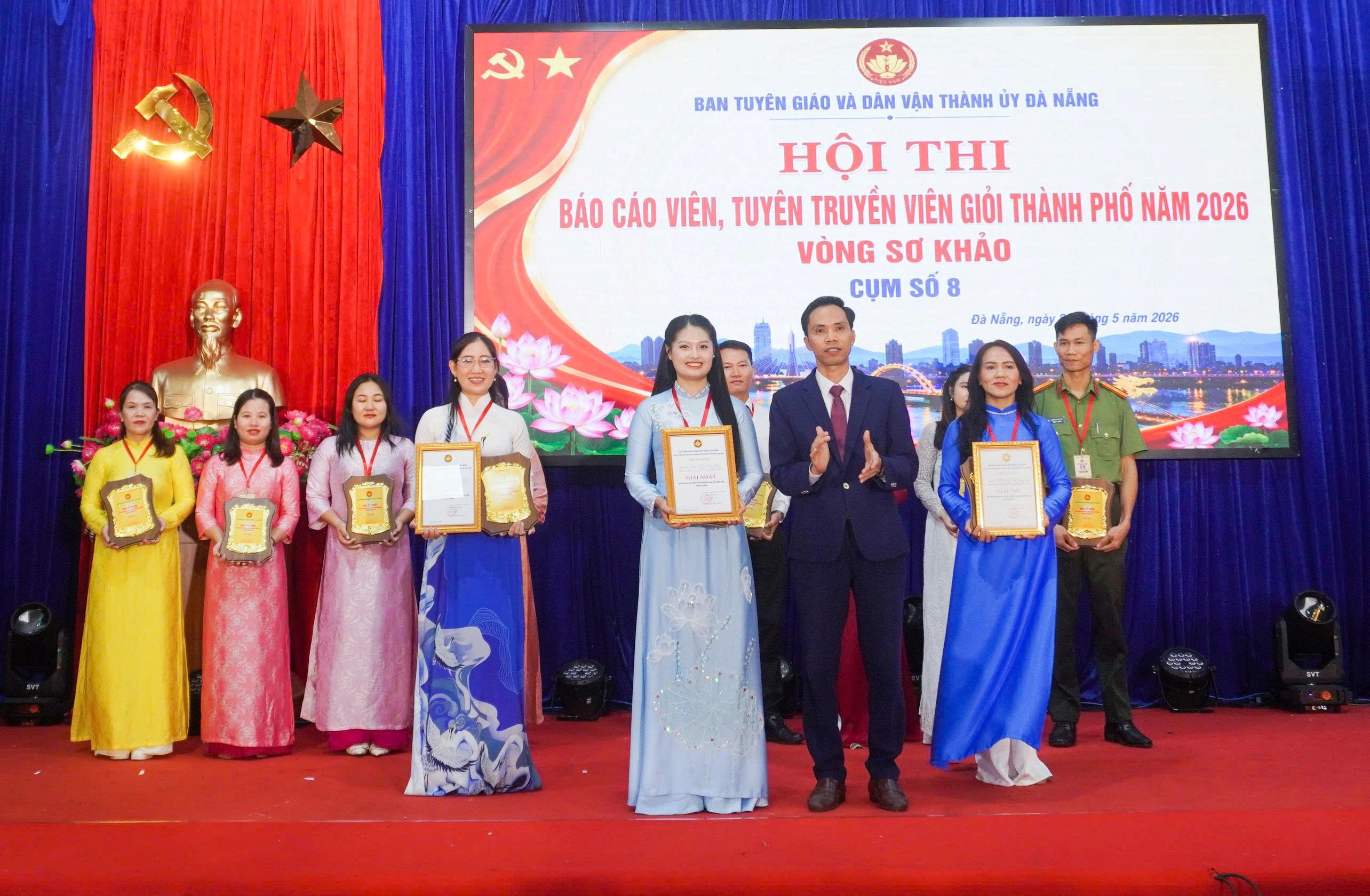 Phường Hải Châu đạt giải Nhất Cụm thi số 8 Hội thi Báo cáo viên, Tuyên truyền viên giỏi thành phố năm 2026