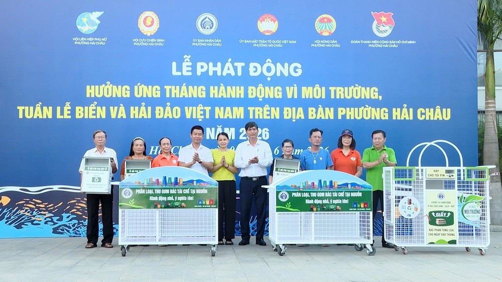Phường Hải Châu ra quân hưởng ứng Tháng hành động vì Môi trường